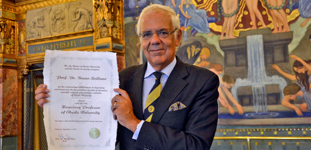 Immagine relativa al contenuto Bruno Siciliano è Professore Onorario della Óbuda University