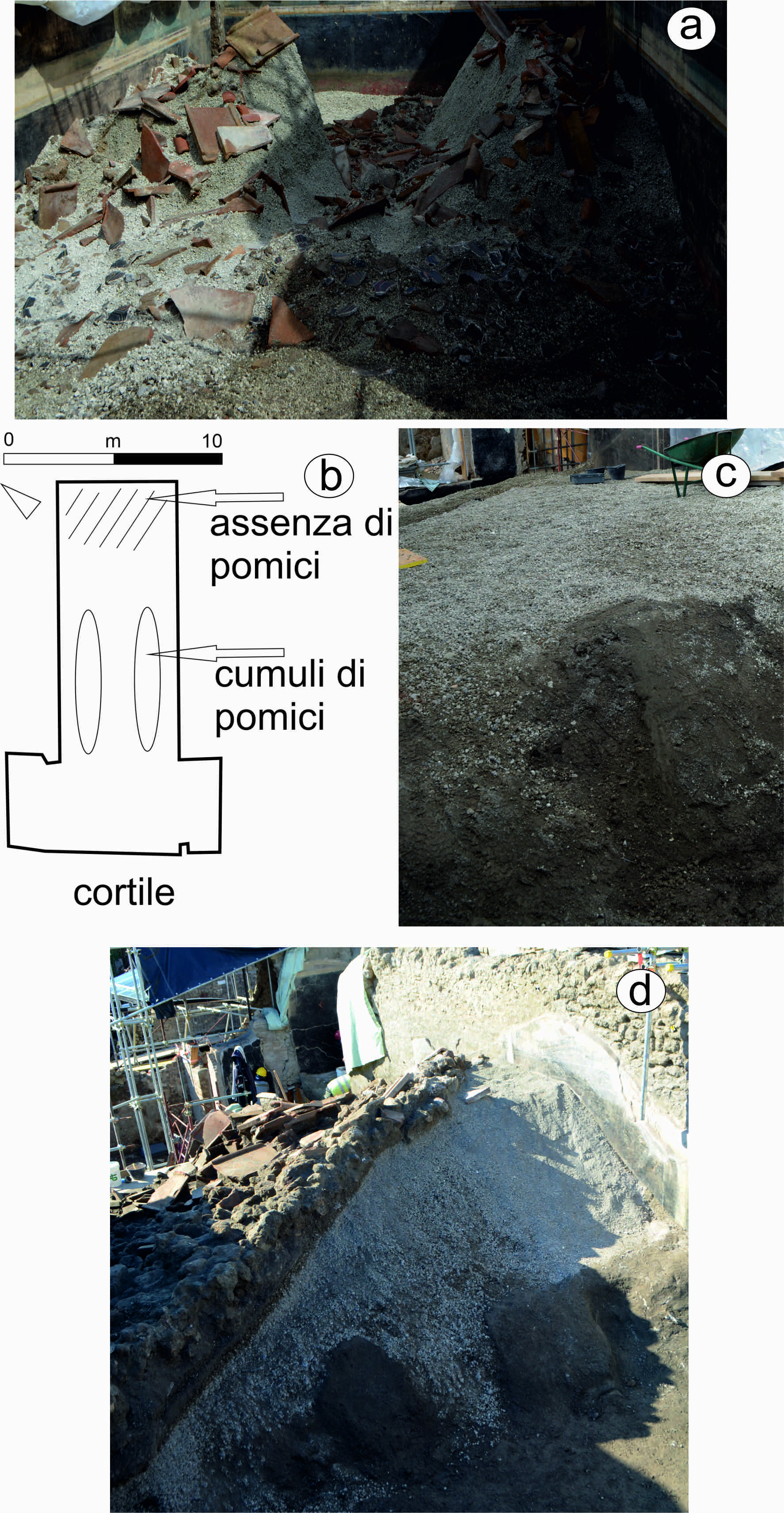 Immagine relativa al contenuto Ricostruzione delle fasi di crollo del ‘Salone nero' a Pompei