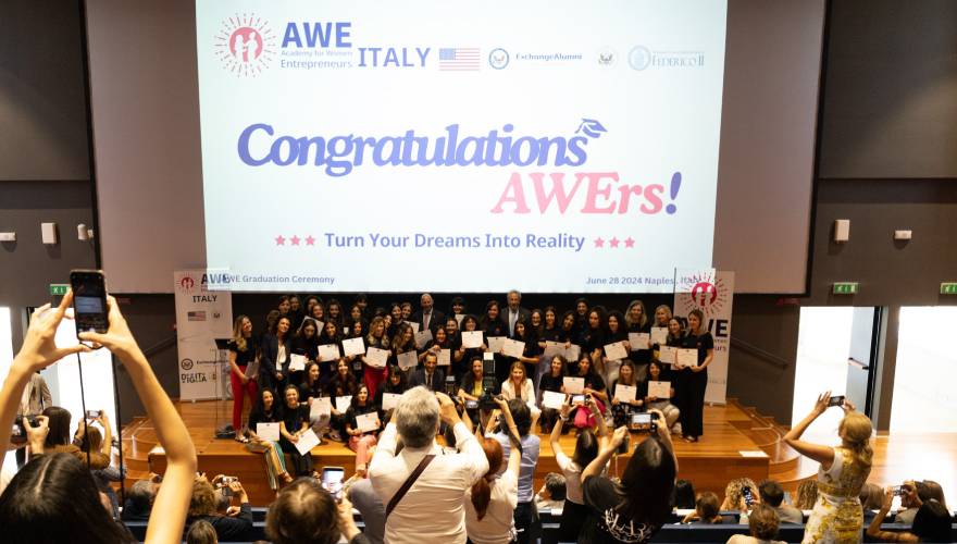 cerimonia di consegna dei diplomi della prima edizione 