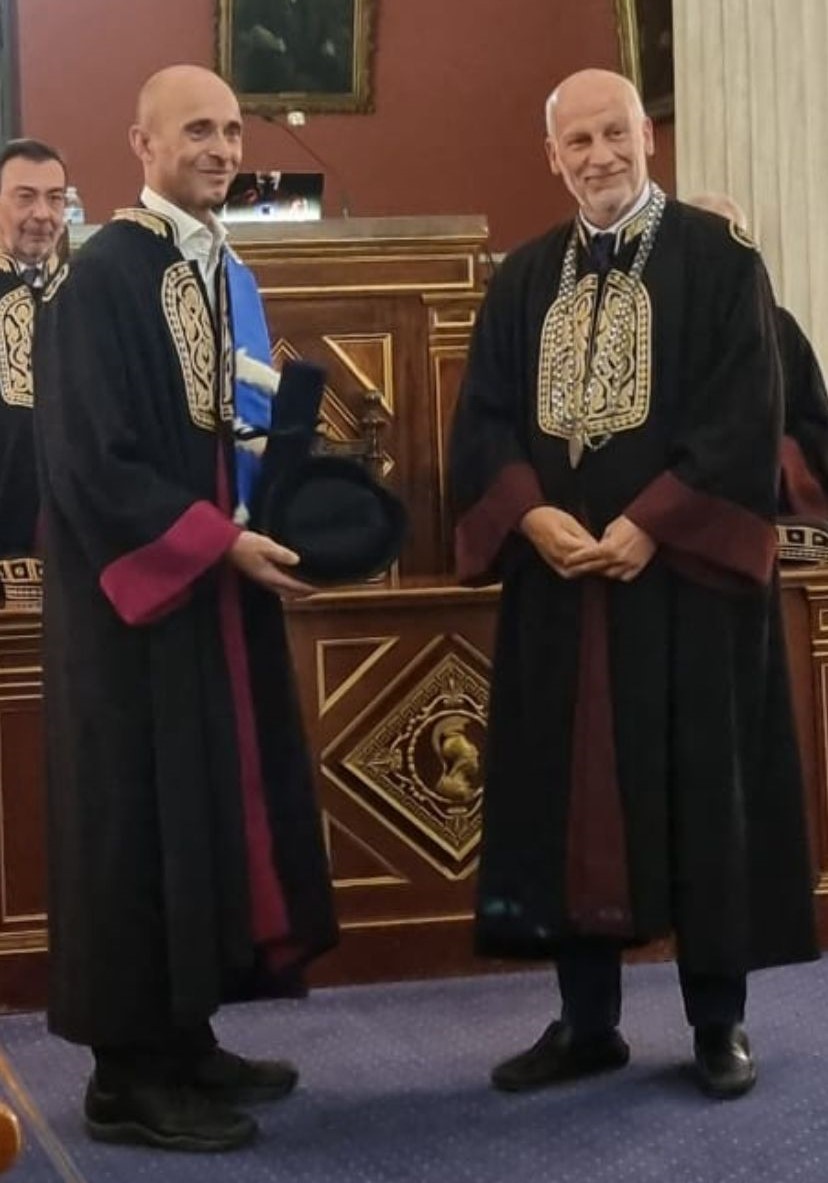 Ciro Esposito alla cerimonia di consegna della laurea honoris causa