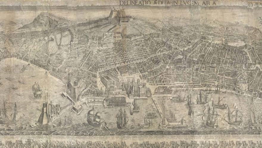 pianta di Napoli 1629