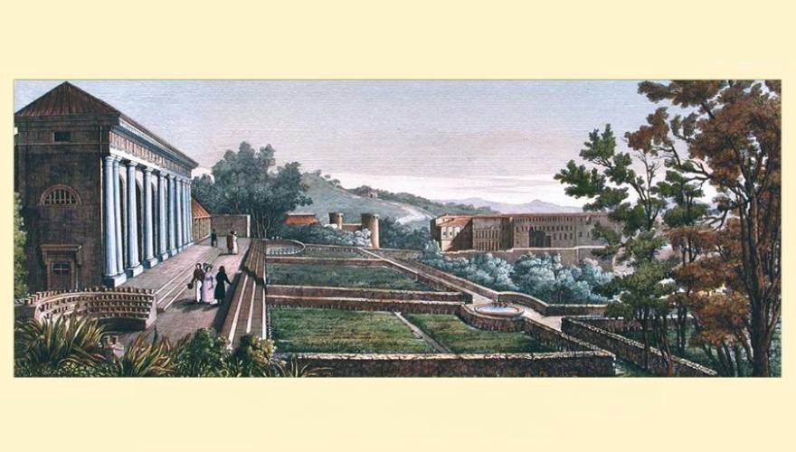 immagine antica dell'orto botanico