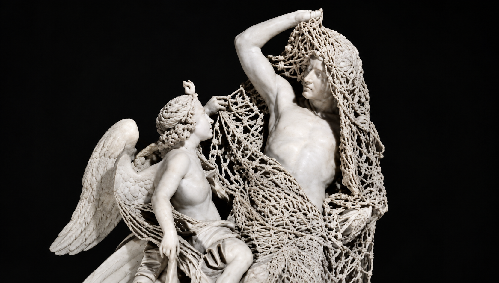  Il Disinganno celebre capolavoro scultoreo barocco in marmo realizzato tra il 1753 e il 1754 dallo scultore genovese Francesco Queirolo