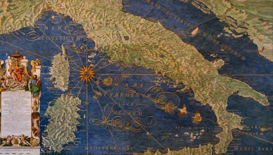 cartina antica dell'italia