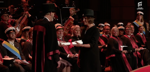 cerimonia di conferimento della laurea honoris causa alla professoressa Michelotti 