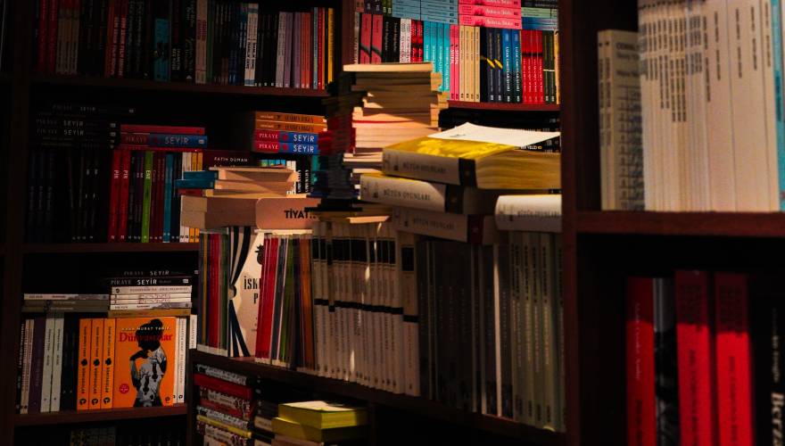 libri in scaffali