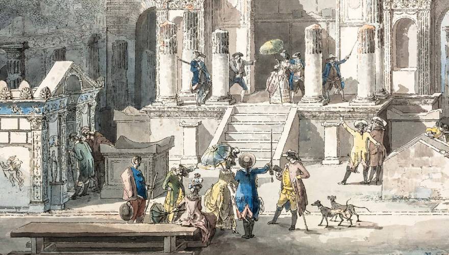 disegno di scena di vita 