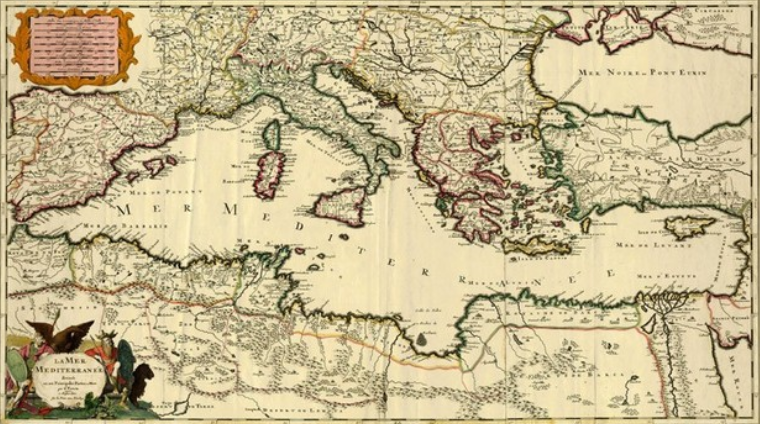 Cartina del Mediterraneo