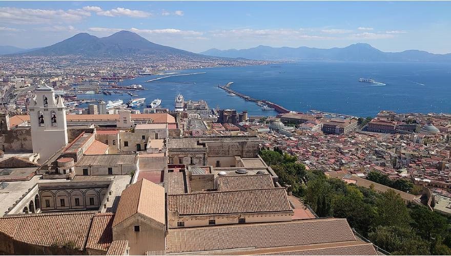 Vista panoramica su Napoli dal Castel Sant'Elmo