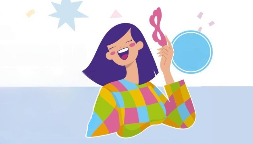 ragazzina disegnata