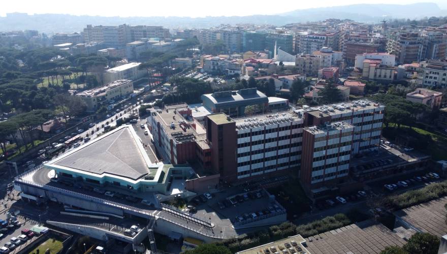 veduta del policlinico dall'alto