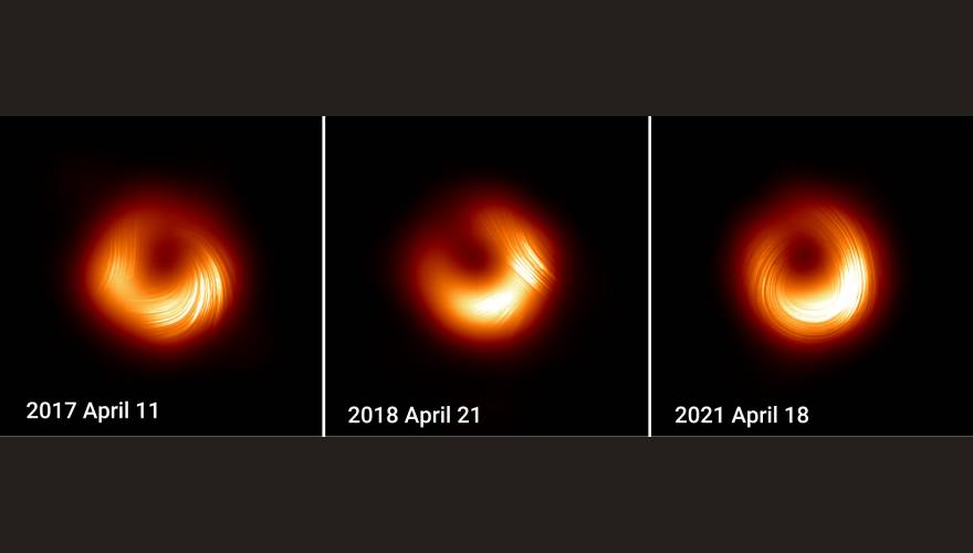 foto dell'evoluzione del buco nero della ricerca