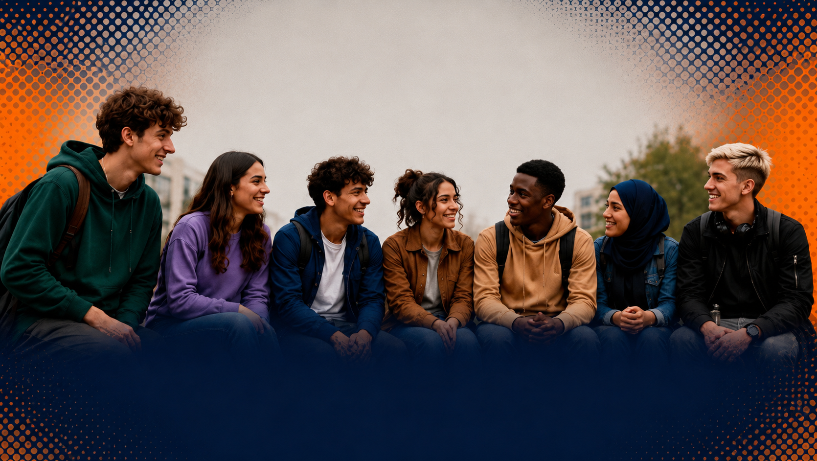 studenti su una panchina
