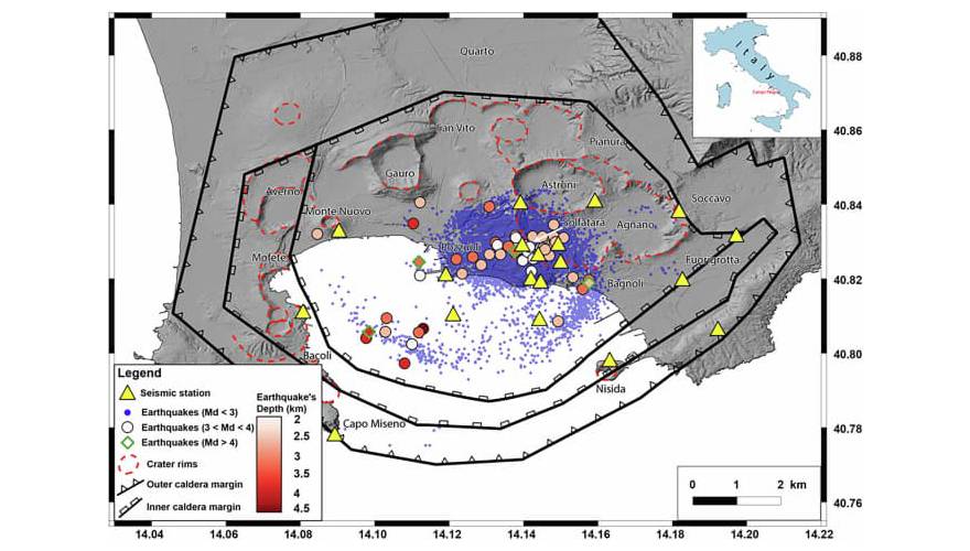 immagine dei campi flegrei tratto dallo studio